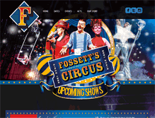 Tablet Screenshot of fossettscircus.com